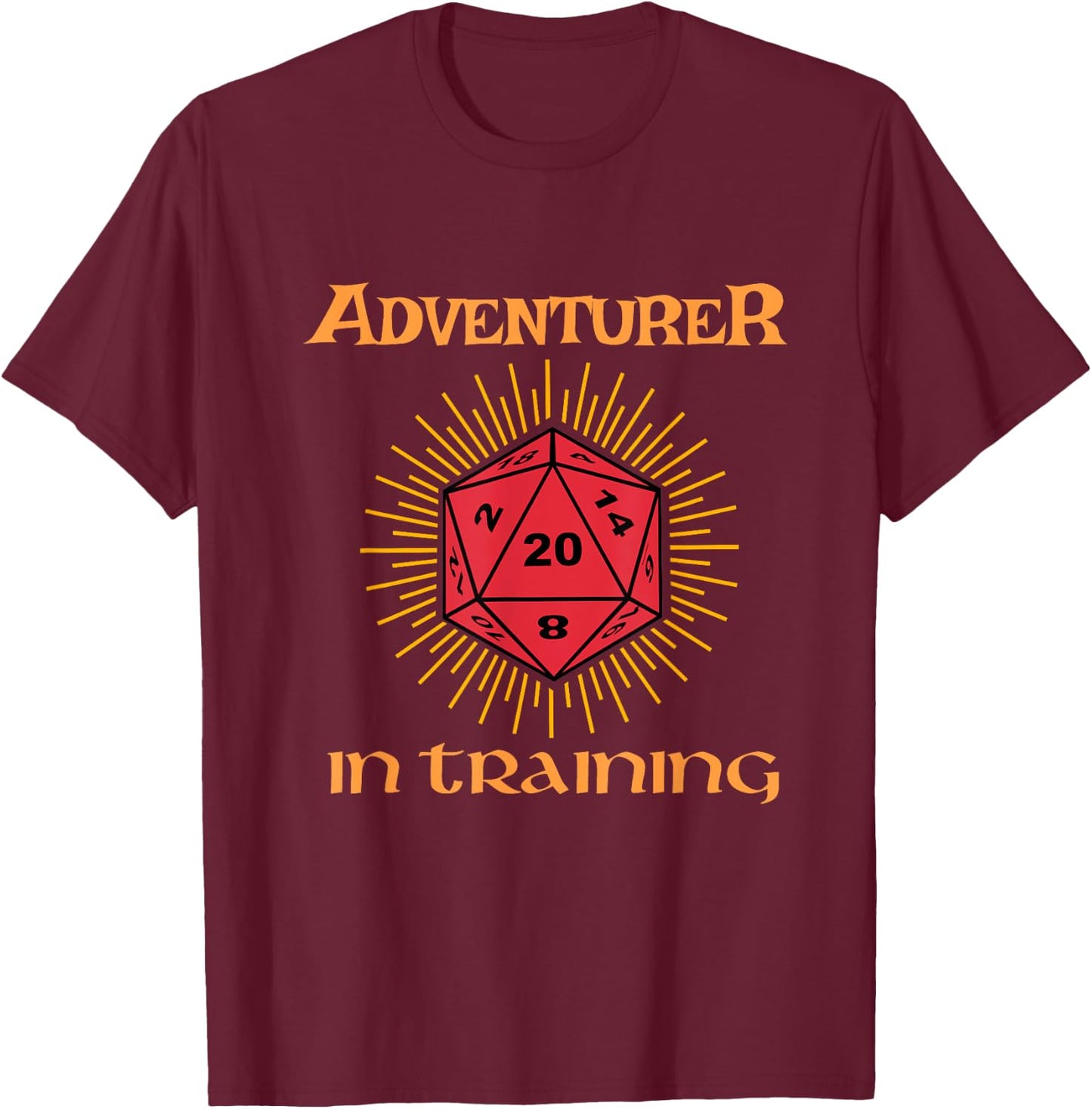 Kids Tabletop Gaming Adventure In Training T-Shirt - T-Shirt | Maroon