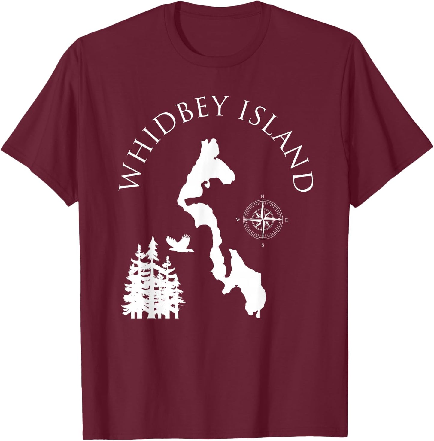 Whidbey Island T-Shirt - T-Shirt | Maroon