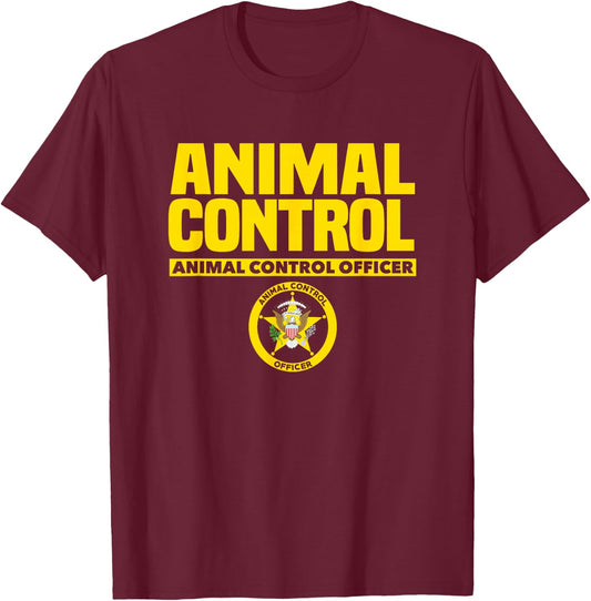 Animal Control Officer Public Safety Uniform Patrol T-Shirt - T-Shirt | Maroon