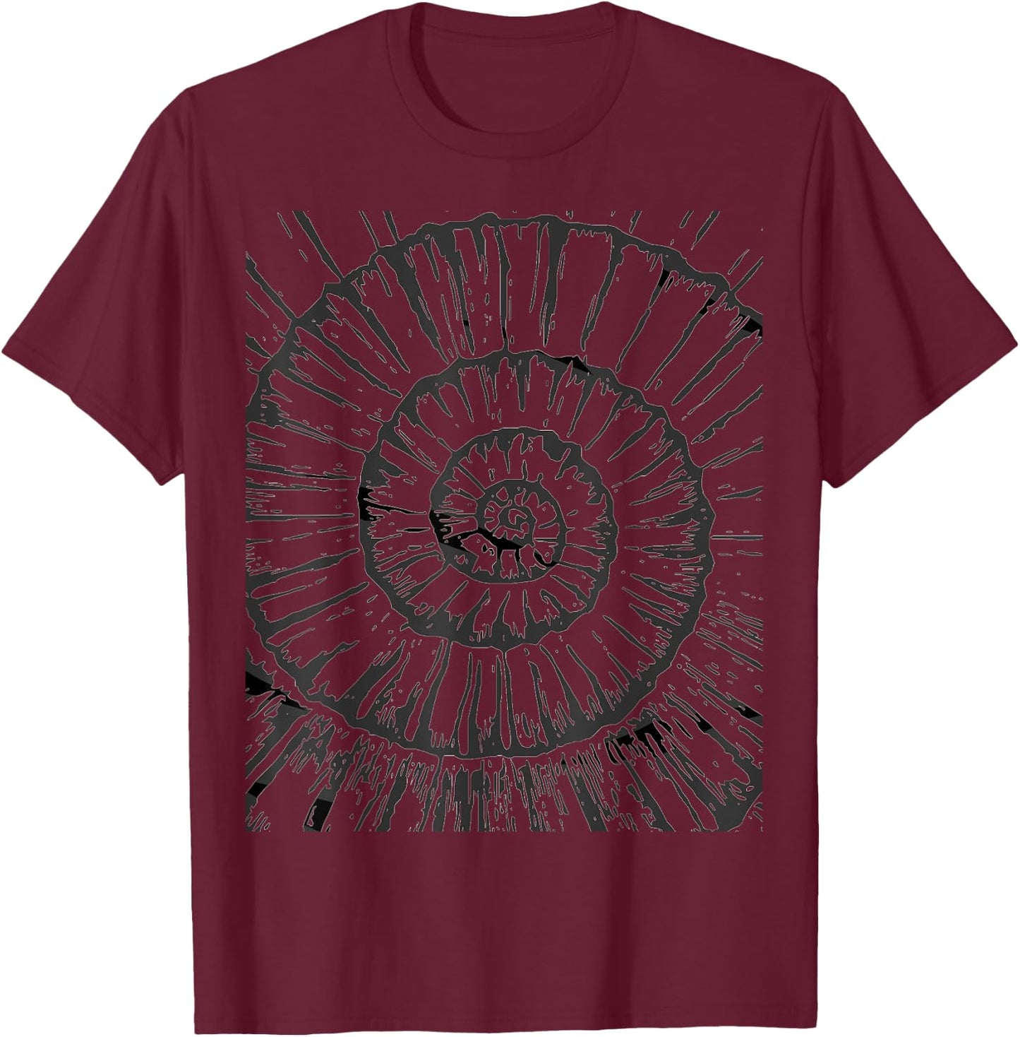 Ammonite Fossil Super Cool Extreme Closeup Design T-Shirt - T-Shirt | Maroon