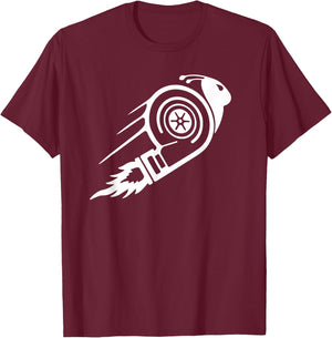 Turbo Snail Boost Racing Team T-Shirt - T-Shirt | Maroon