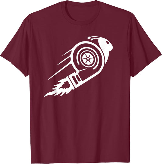 Turbo Snail Boost Racing Team T-Shirt - T-Shirt | Maroon
