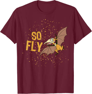 Land Before Time Petrie Is So Fly T-Shirt - T-Shirt | Maroon
