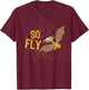 Land Before Time Petrie Is So Fly T-Shirt - T-Shirt | Maroon
