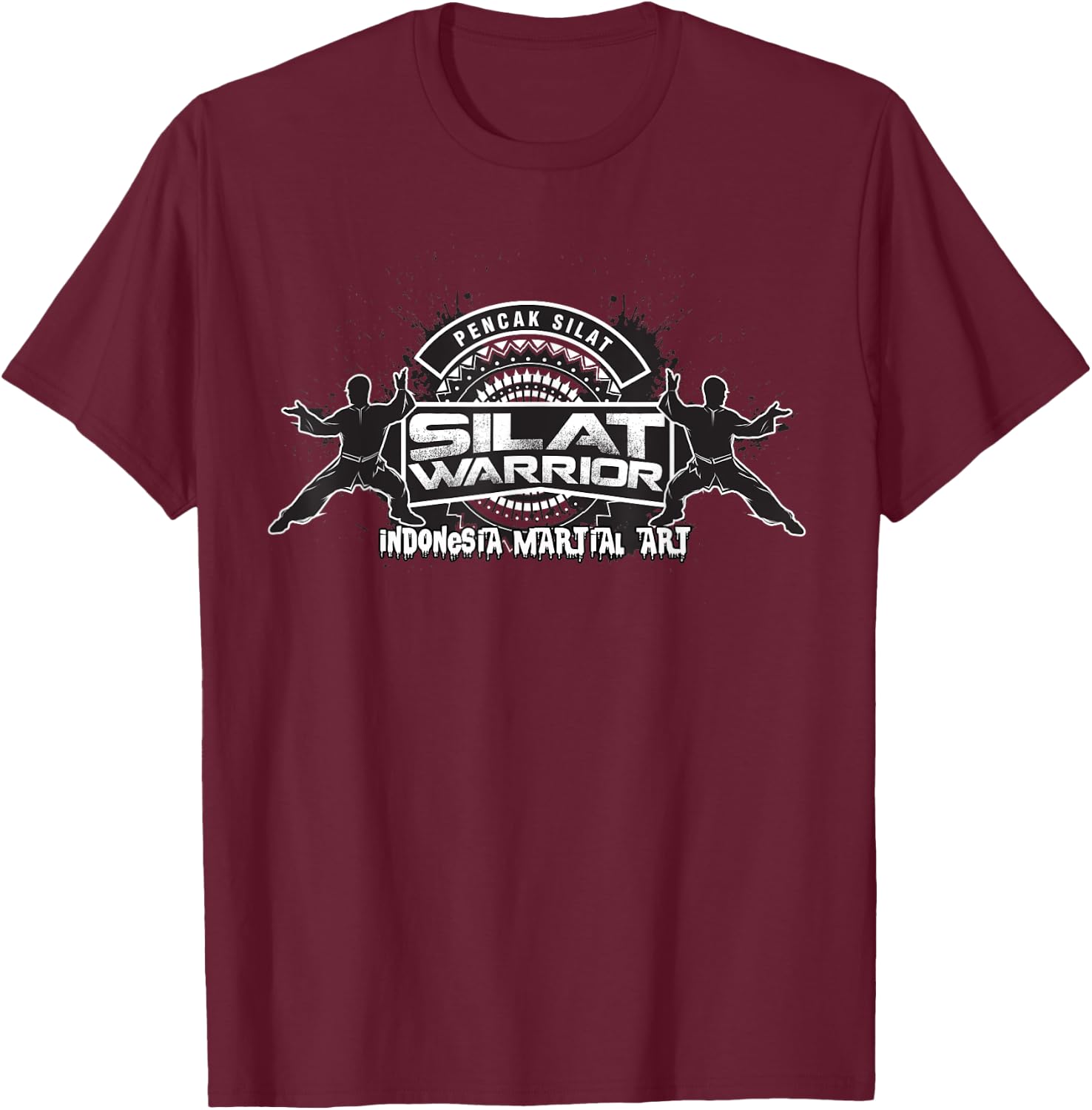 Pencak Silat Indonesia Martial Art Training T-Shirt - T-Shirt | Maroon