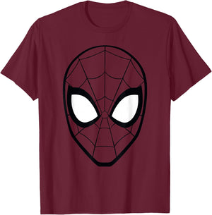 Marvel Spider-Man Spidey Mask Costume T-Shirt - T-Shirt | Maroon