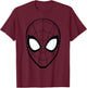 Marvel Spider-Man Spidey Mask Costume T-Shirt - T-Shirt | Maroon