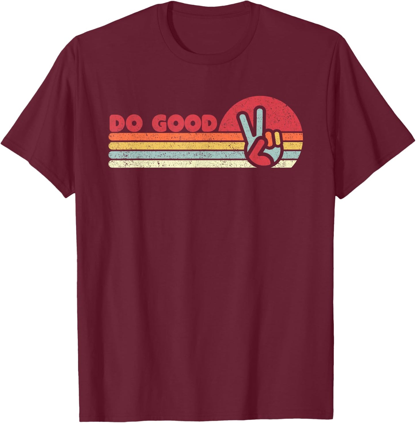 Do Good Mindfulness Shirt Vintage T-Shirt - T-Shirt | Maroon