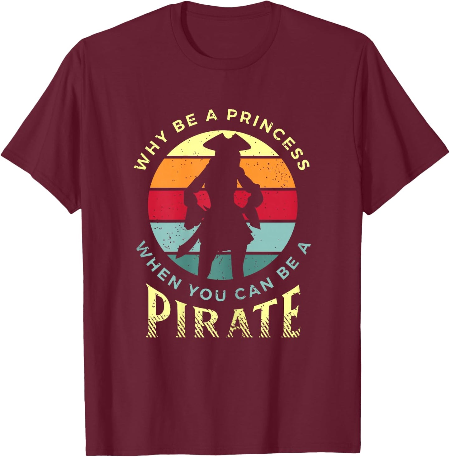 Pirate Freebooter Saying For A Lover Of A Caribbean Pirate T-Shirt - T-Shirt | Maroon