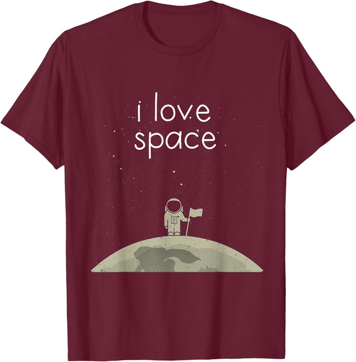 Funny Astronaut Moon Gift Space Science Nerd T-Shirt - T-Shirt | Maroon