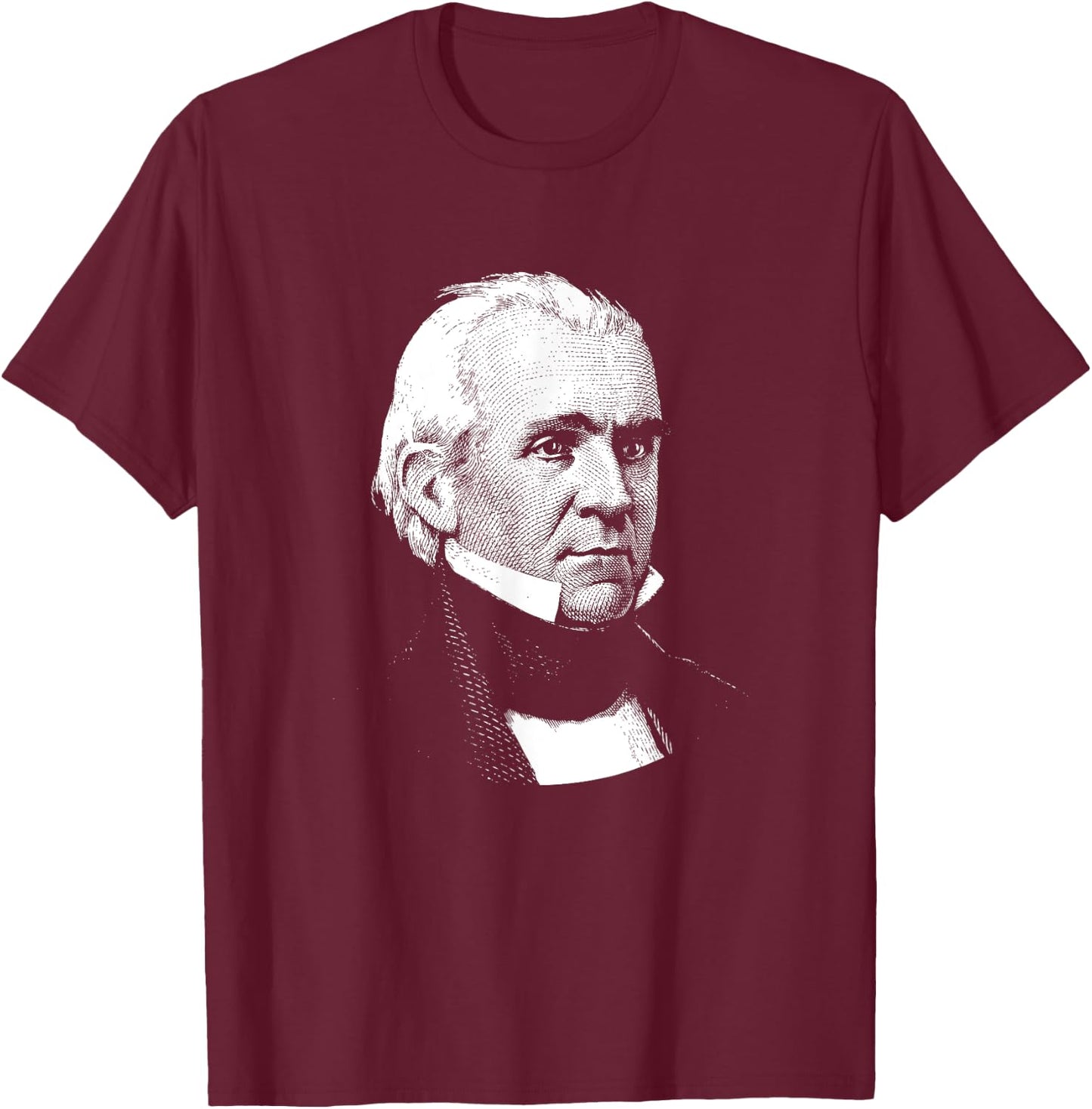 James K. Polk T-Shirt - T-Shirt | Maroon