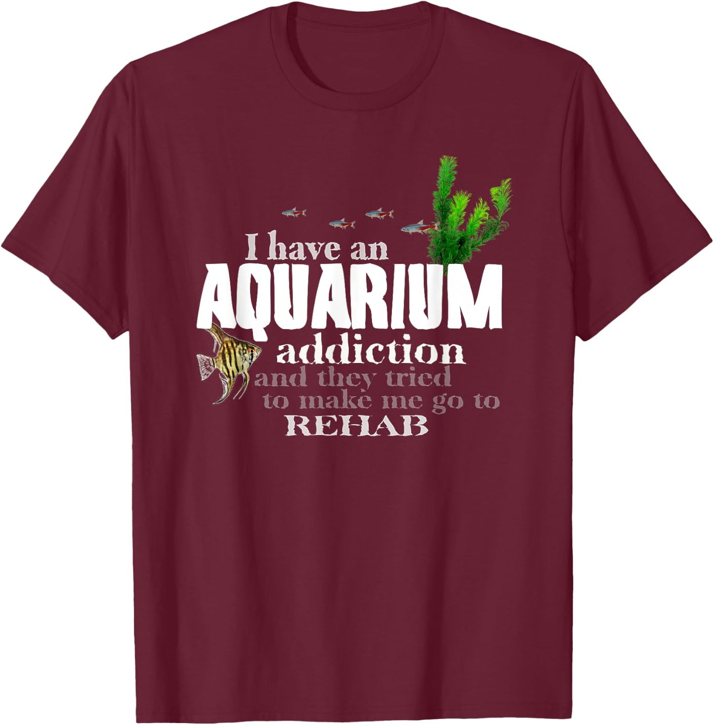Original Aquarium for real fish tank hobby addicts T-Shirt - T-Shirt | Maroon