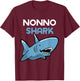Nonno Shark Funny Family T-Shirt - T-Shirt | Maroon