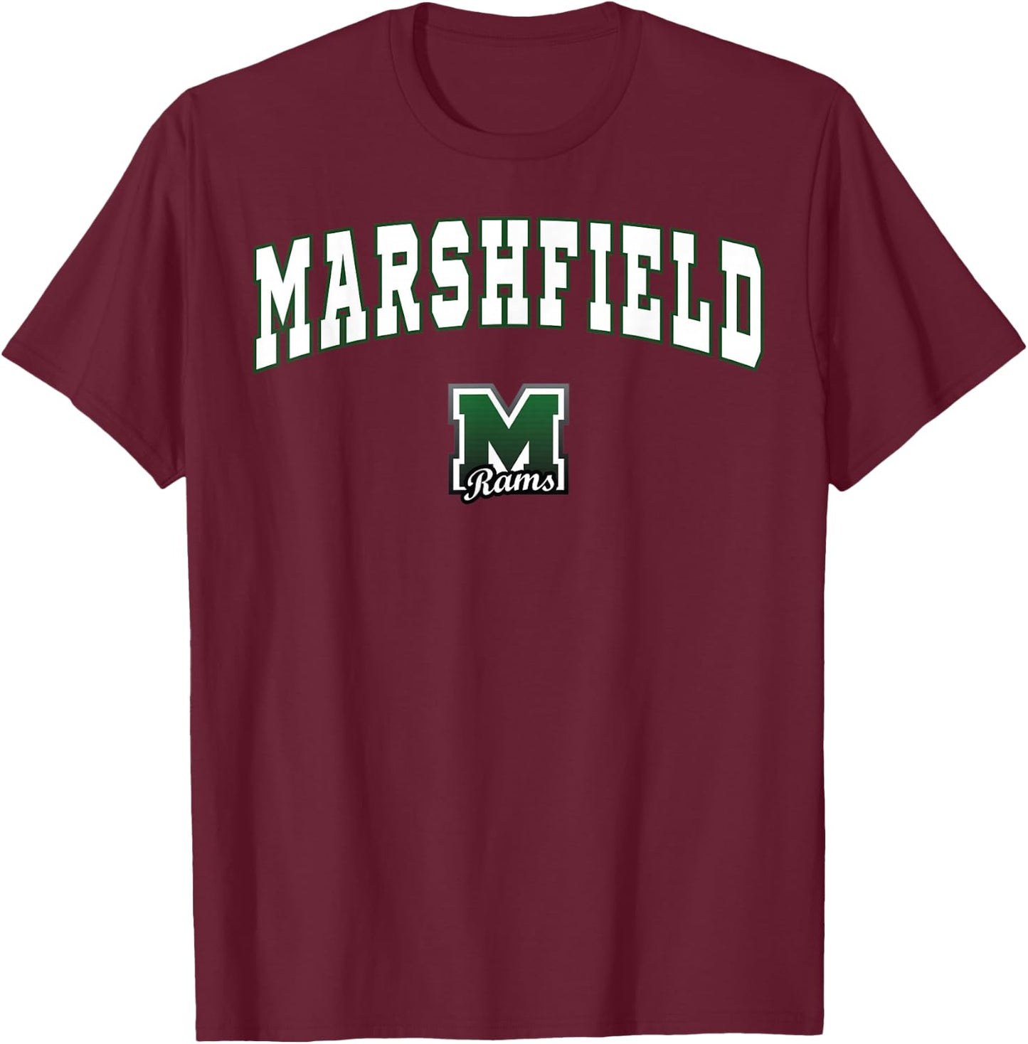 Marshfield High School Rams T-Shirt - T-Shirt | Maroon