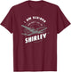 Pilot : I Am Serious and Don't Call Me Shirley T-Shirt - T-Shirt | Maroon