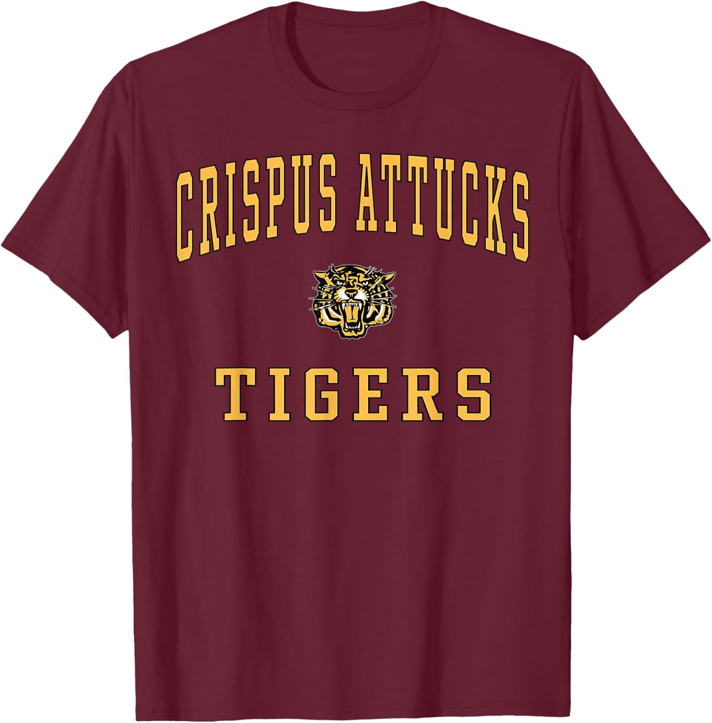 Crispus Attucks High School Tigers T-Shirt - T-Shirt | Maroon