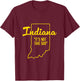 Indiana It's Not That Bad - Funny Indiana Gift T-Shirt - T-Shirt | Maroon