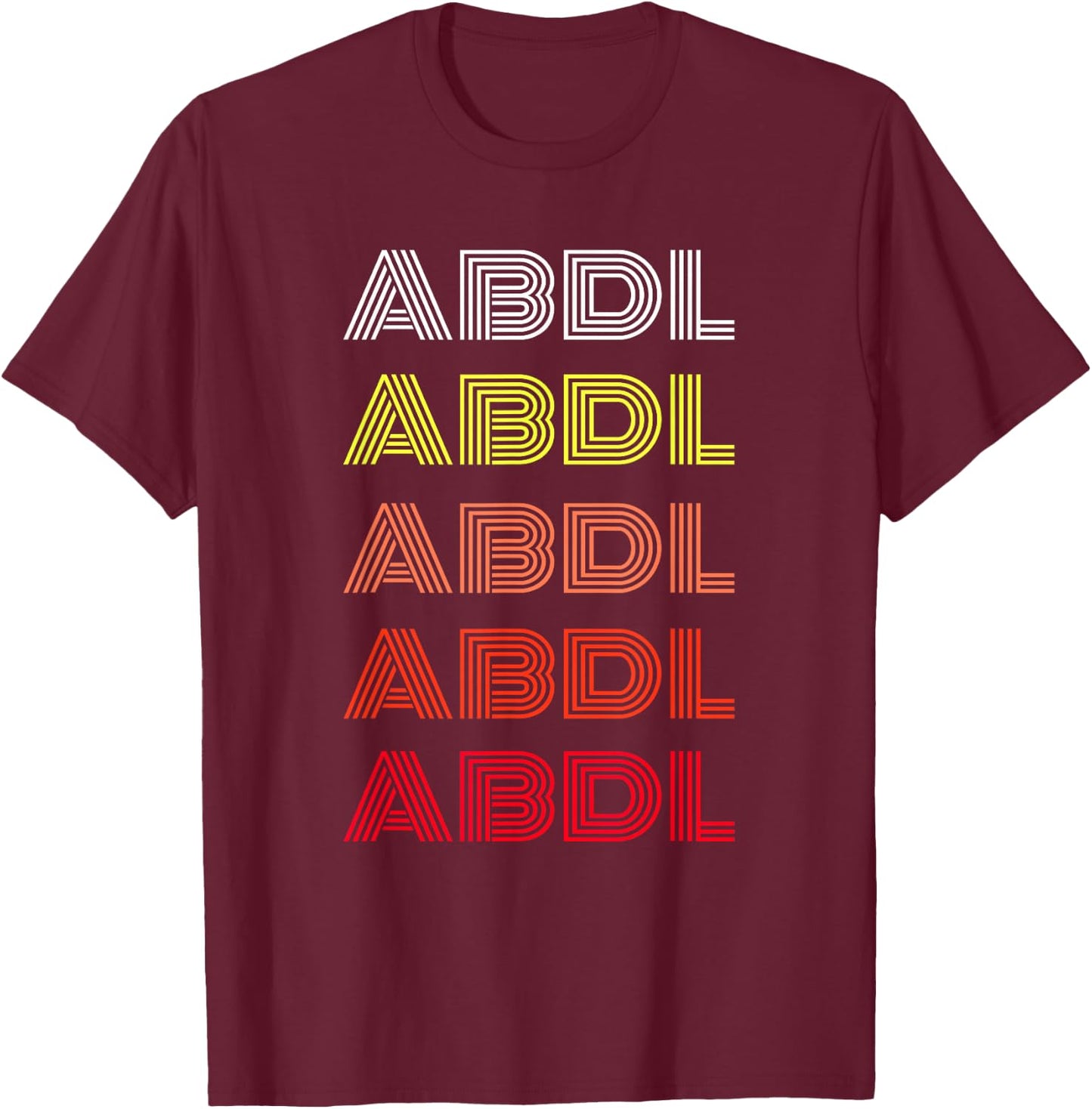 ABDL Age Play Submissive Roleplay Adult Baby Age Regression T-Shirt - T-Shirt | Maroon