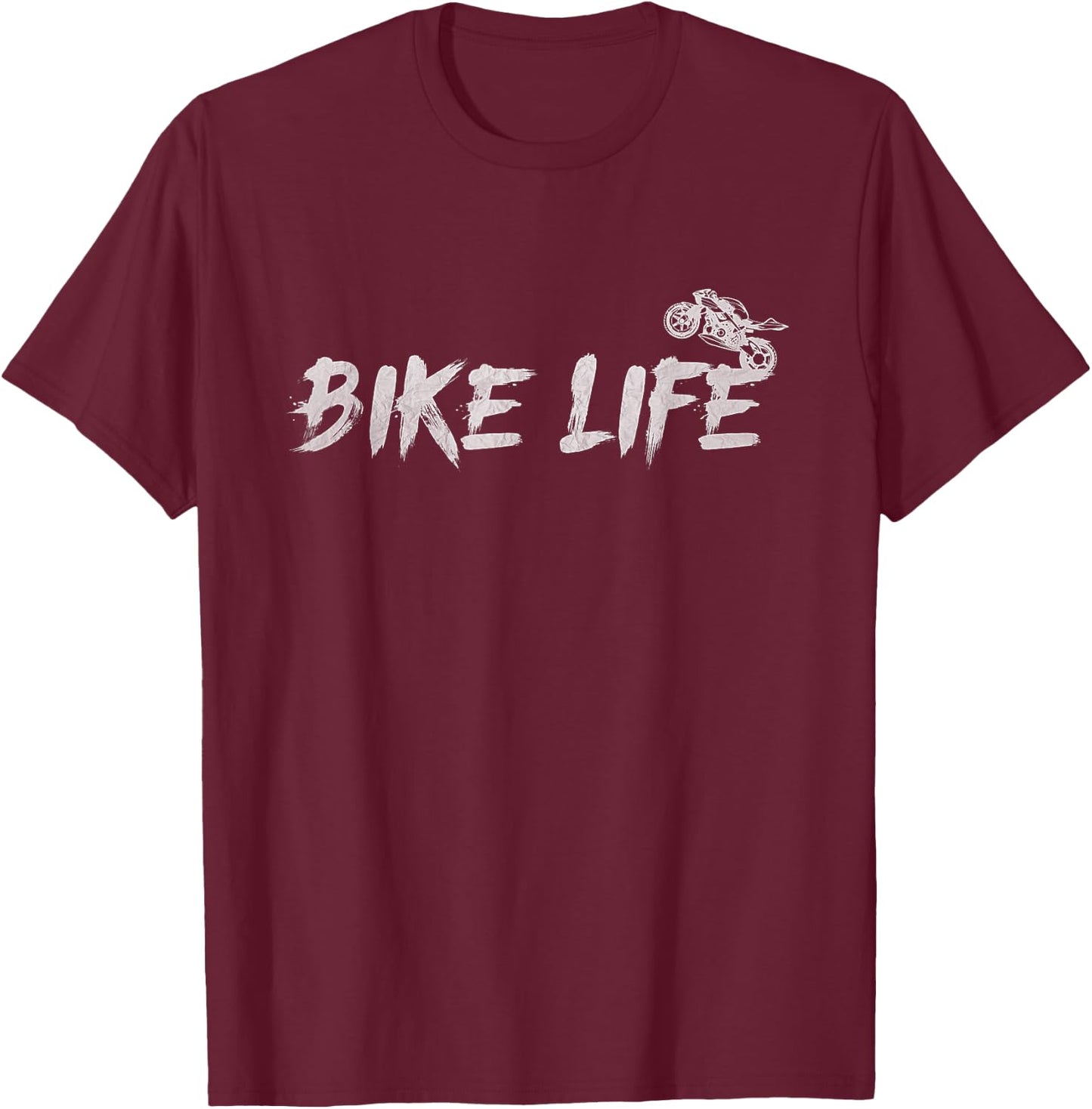 Motorcycle Quote Bike Life T-Shirt - T-Shirt | Maroon