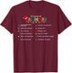12 Days Of MRI Scans Christmas Radiology Technologist Xmas T-Shirt - T-Shirt | Maroon