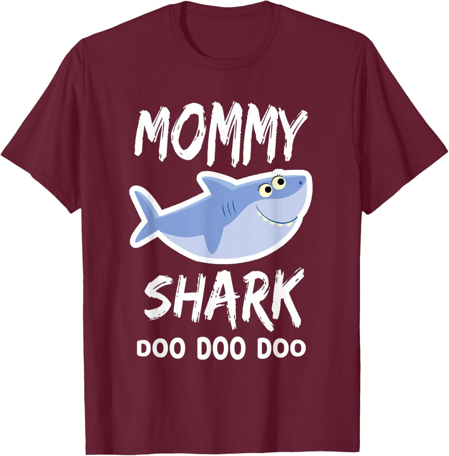 Pinkfong Mommy Shark Official T-Shirt - T-Shirt | Maroon