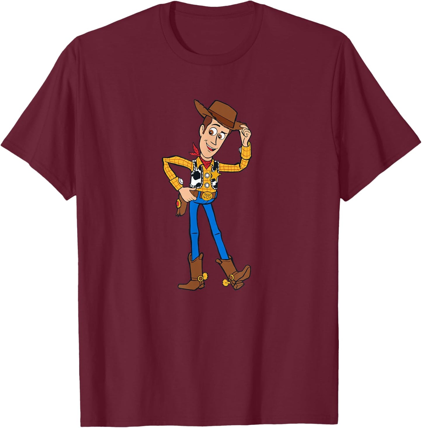 Disney Pixar Toy Story 4 Hello Woody Cowboy T-Shirt - T-Shirt | Maroon