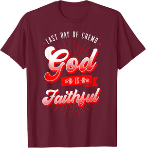 Last Day Of Chemo Shirt Oncologist Chemotherapy Jesus Gift T-Shirt - T-Shirt | Maroon
