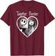 Disney Jack Skellington Together Forever Short Sleeve T-Shirt - T-Shirt | Maroon