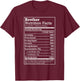Annoying Brother Fun Nutritional Facts Funny Family Bro Gift T-Shirt - T-Shirt | Maroon