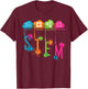 STEM : Science Technology Engineering Math School T-Shirt - T-Shirt | Maroon
