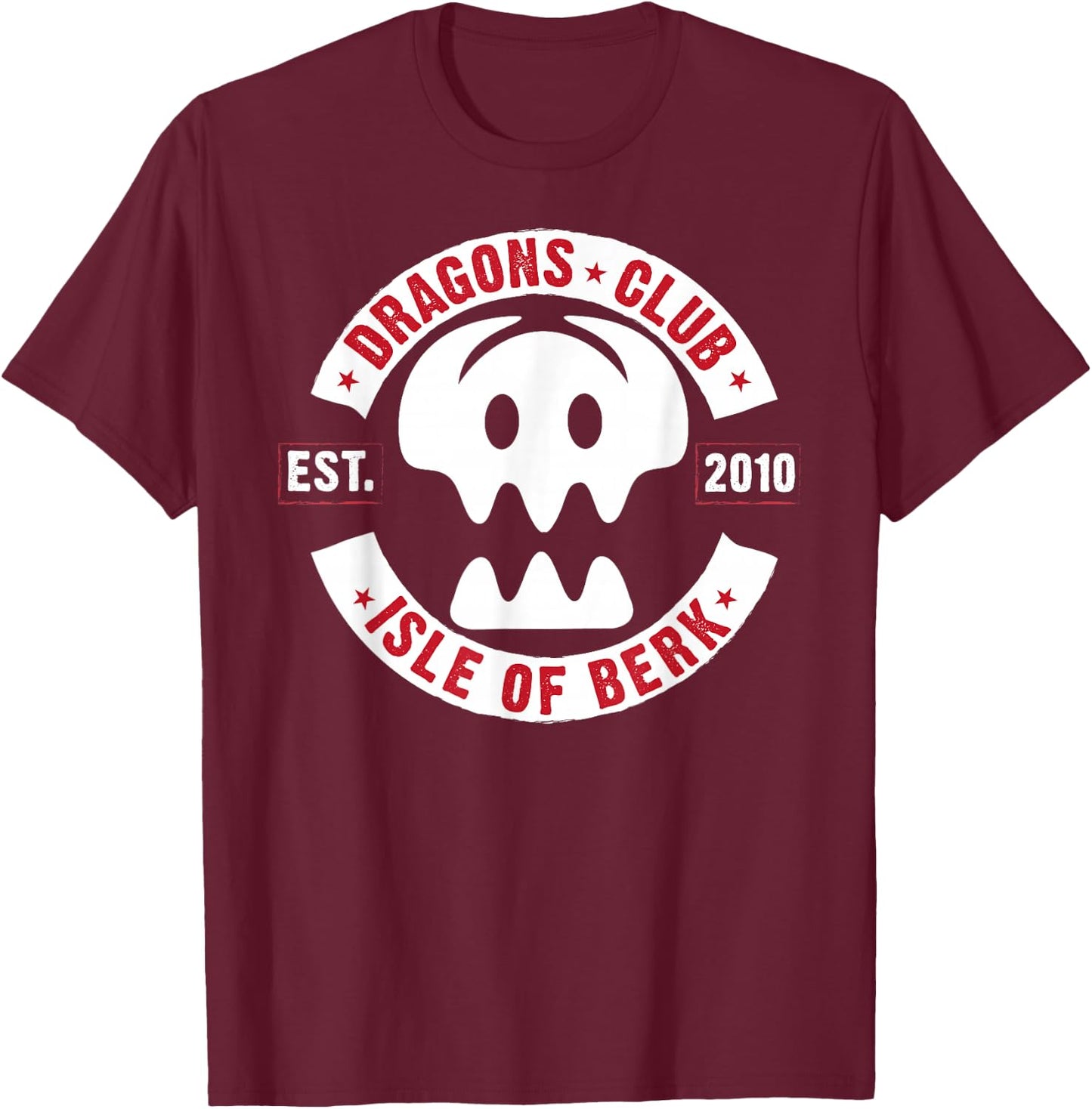 How to Train Your Dragon 3 Dragon Club T-Shirt - T-Shirt | Maroon