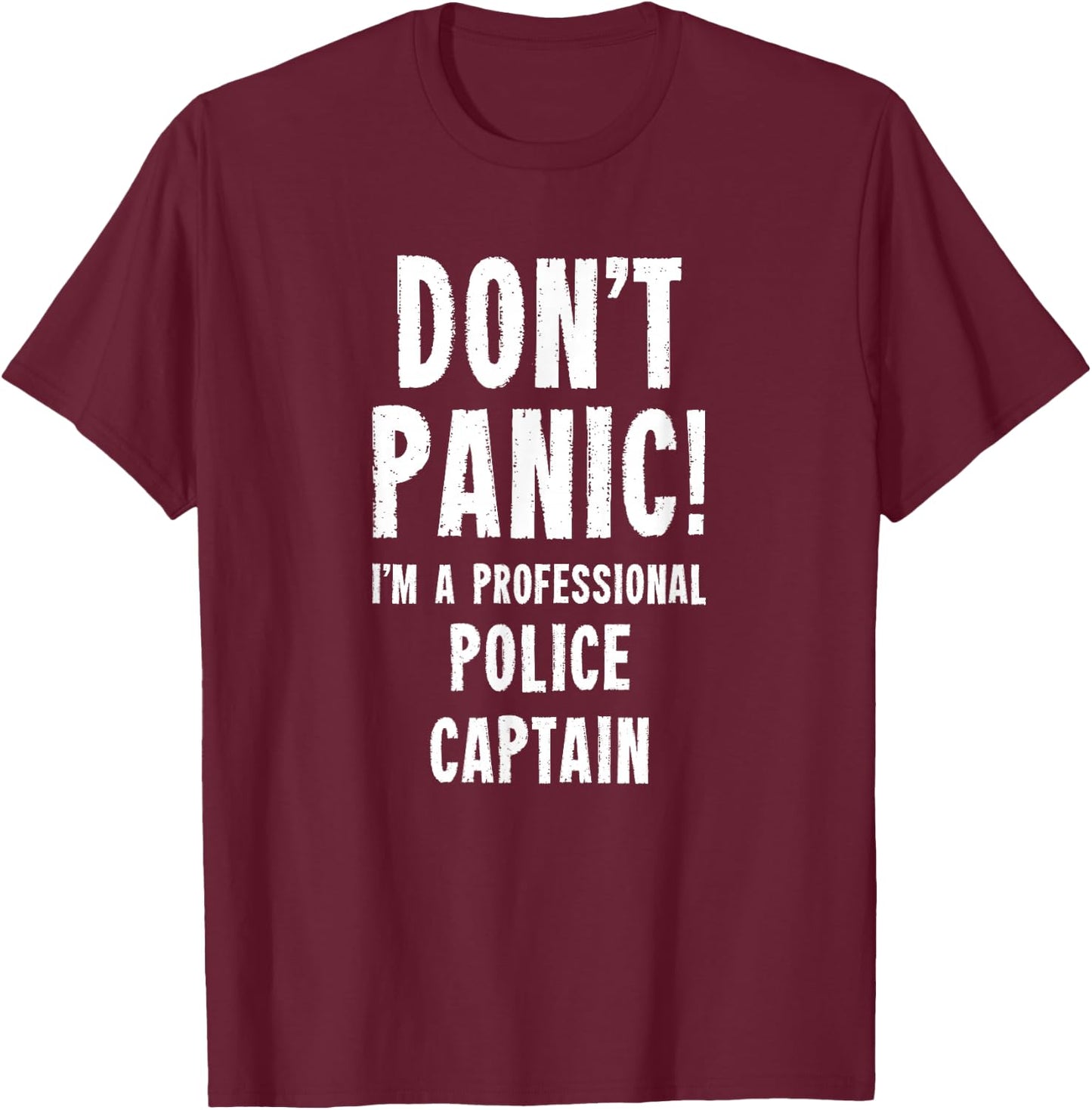 Police Captain T-Shirt - T-Shirt | Maroon