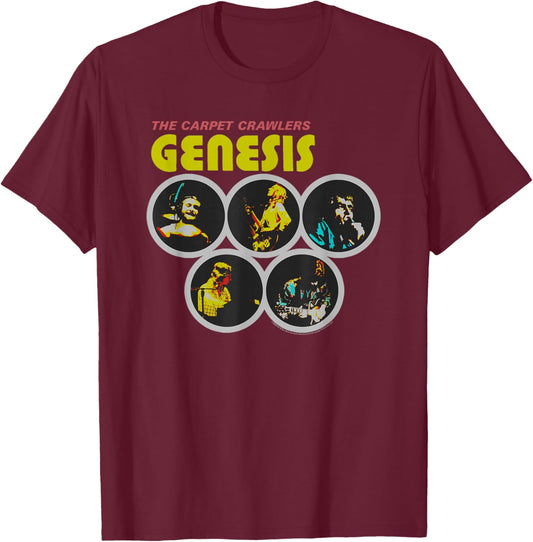 Genesis The Carpet Crawlers T-Shirt - T-Shirt | Maroon