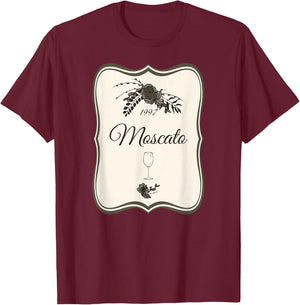 Cute Wine Bottle Halloween Costume Shirt 1997 Label Moscato T-Shirt - T-Shirt | Maroon