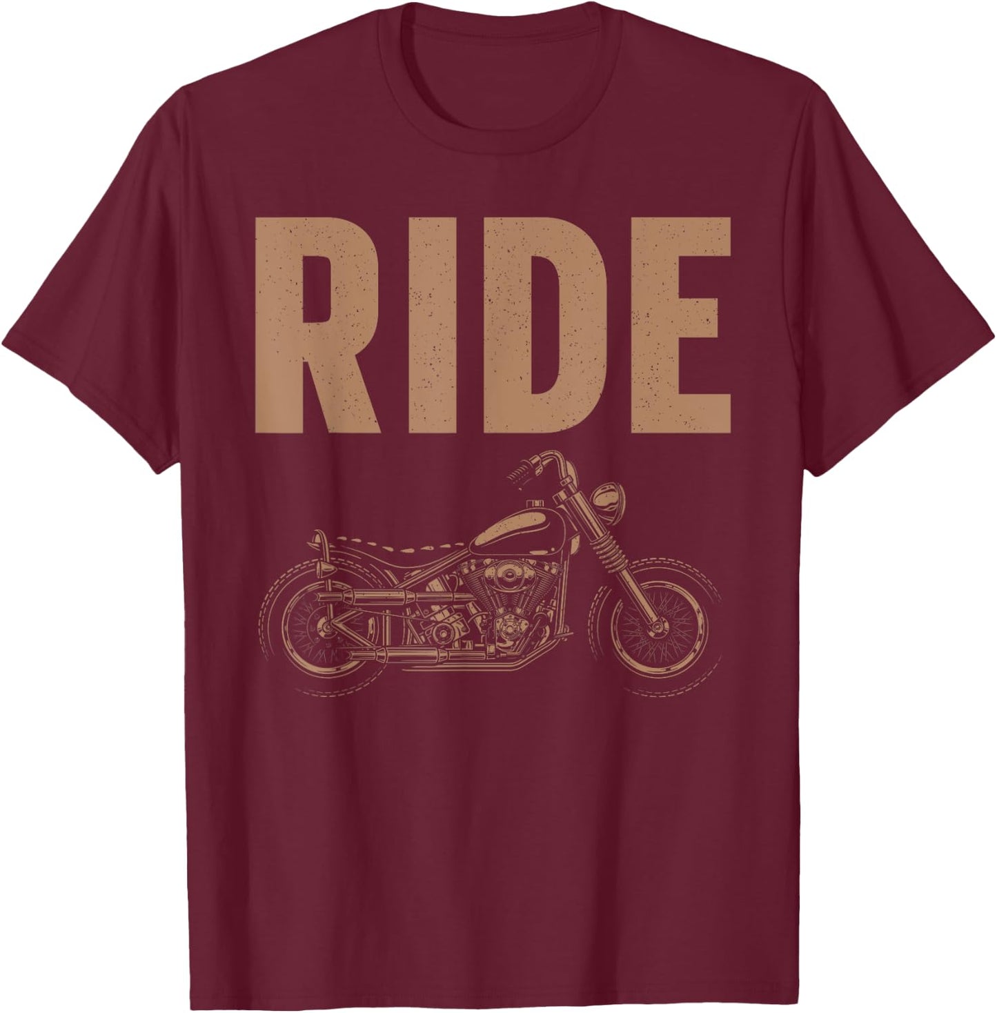 Cool Motorcycle Design Women Biking Motorcycle Lover T-Shirt - T-Shirt | Maroon