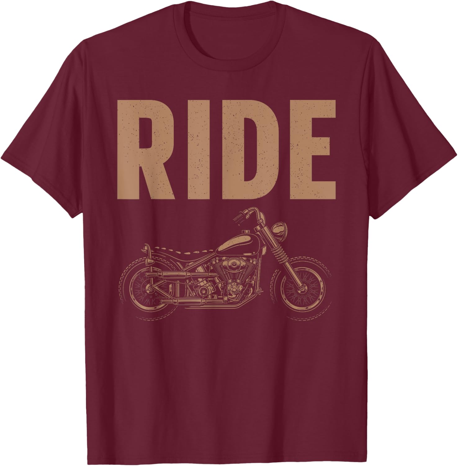 Cool Motorcycle Design Women Biking Motorcycle Lover T-Shirt - T-Shirt | Maroon