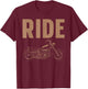 Cool Motorcycle Design Women Biking Motorcycle Lover T-Shirt - T-Shirt | Maroon