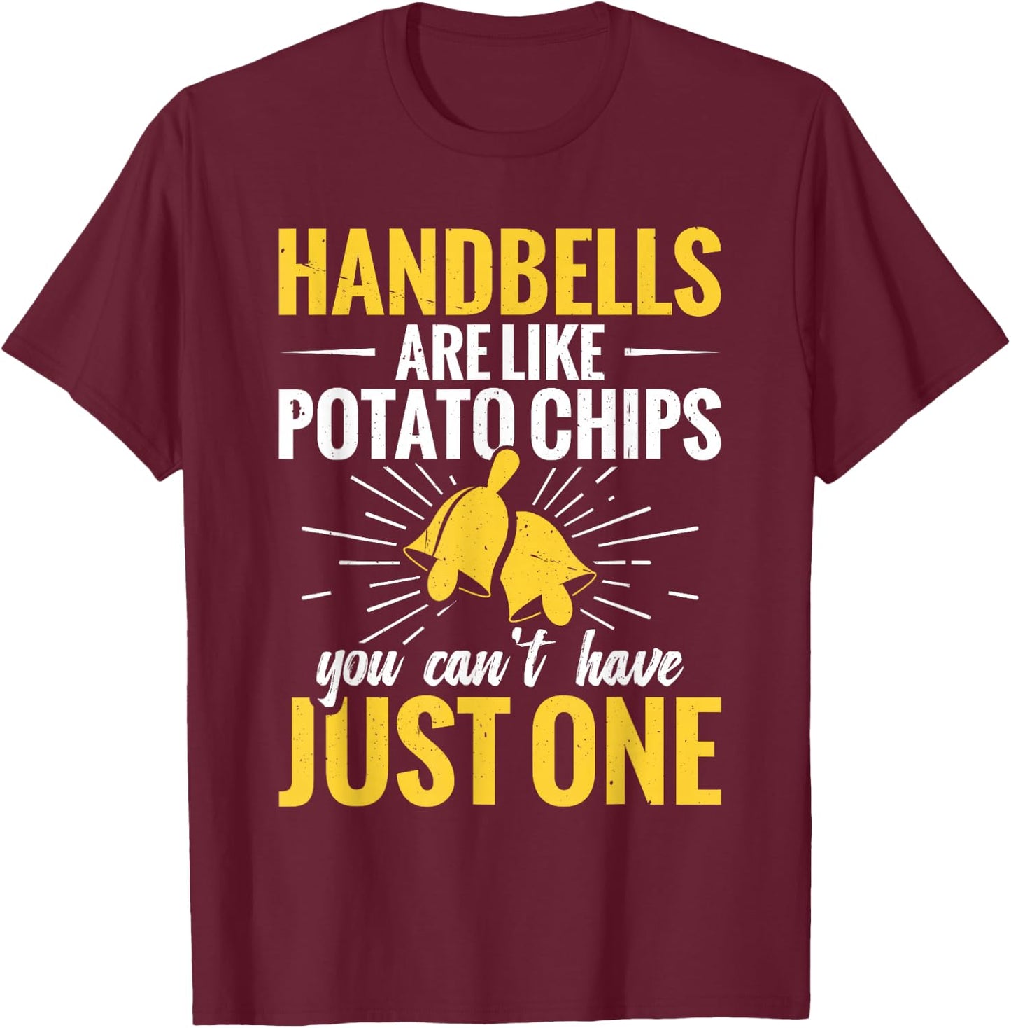Handbells Player Brass Musician Church Handbell Choir T-Shirt - T-Shirt | Maroon