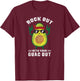 Rock Out With Your Guac Out Avocado Rock n Roll design T-Shirt - T-Shirt | Maroon