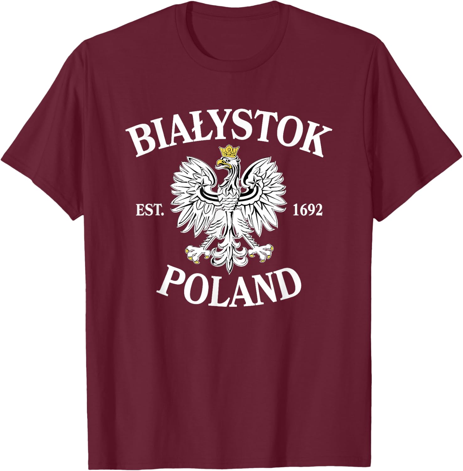 Bialystok Poland T-Shirt - T-Shirt | Maroon