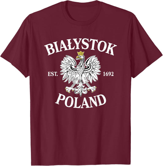Bialystok Poland T-Shirt - T-Shirt | Maroon