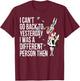 WHITE RABBIT Alice in Wonderland-Men Women Kids T Shirt T-Shirt - T-Shirt | Maroon