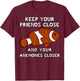 Funny Clown fish Pun - Clownfish Anemone T-Shirt - T-Shirt | Maroon