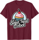 Funny It's Sweet Treat O'clock Cupcake Dessert T-Shirt - T-Shirt | Maroon