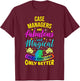 Case Managers Funny Cute Colourful Unicorn T-Shirt - T-Shirt | Maroon