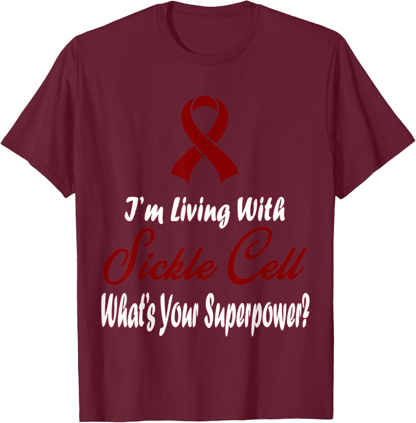 Sickle Cell Awareness T-Shirt - T-Shirt | Maroon