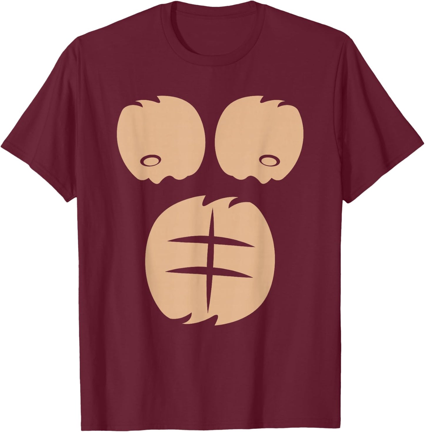 Gorilla Chest Party T-Shirt - T-Shirt | Maroon