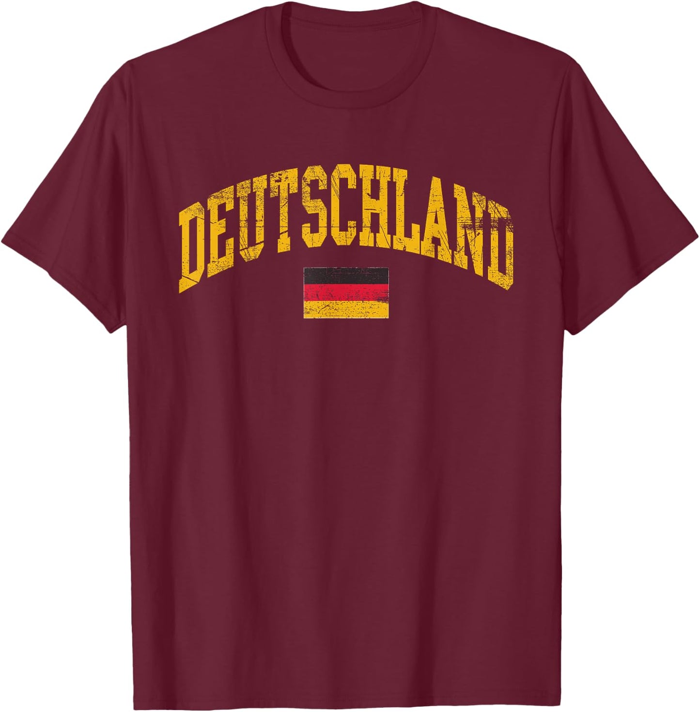 Deutschland Flag of German Pride Germany Flag T-Shirt - T-Shirt | Maroon