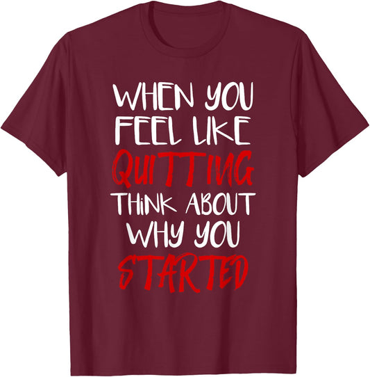 Gym Motivation Workout Fitness Inspirational Gift T-Shirt - T-Shirt | Maroon