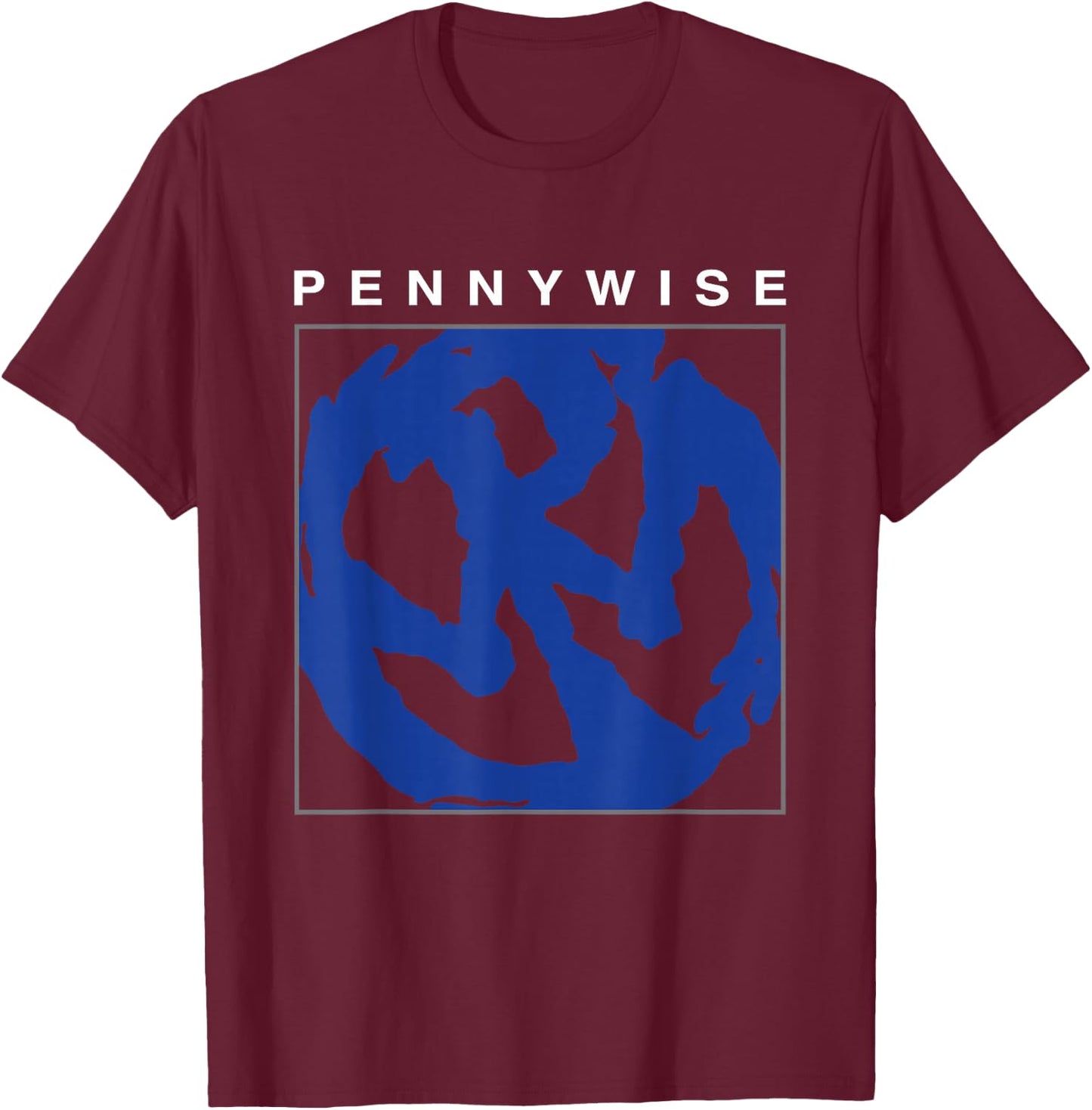 Pennywise - PW Logo - Official Merchandise T-Shirt - T-Shirt | Maroon